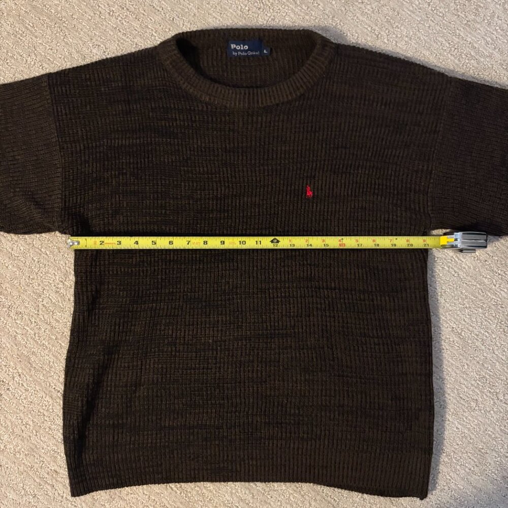 Classic Polo chocolate brown crewneck knit sweater 🤎✨ - Picture 6 of 8